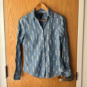 Jcrew shirt/blue w print